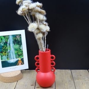 Grand vase emphore rouge